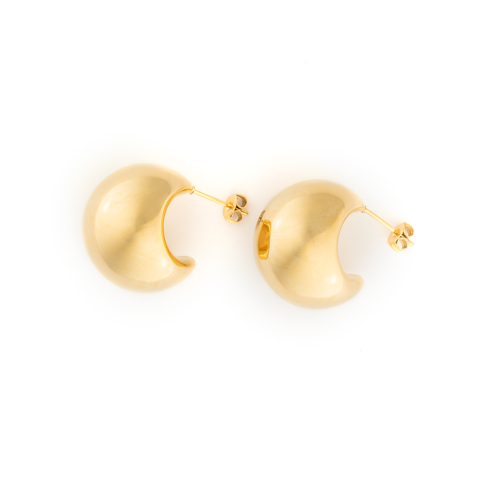 Gold stainless steel Muna Chunky Cuff Earring 